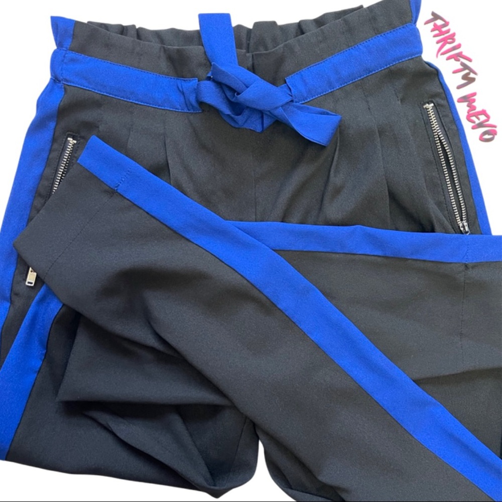 Dress pants black and blue